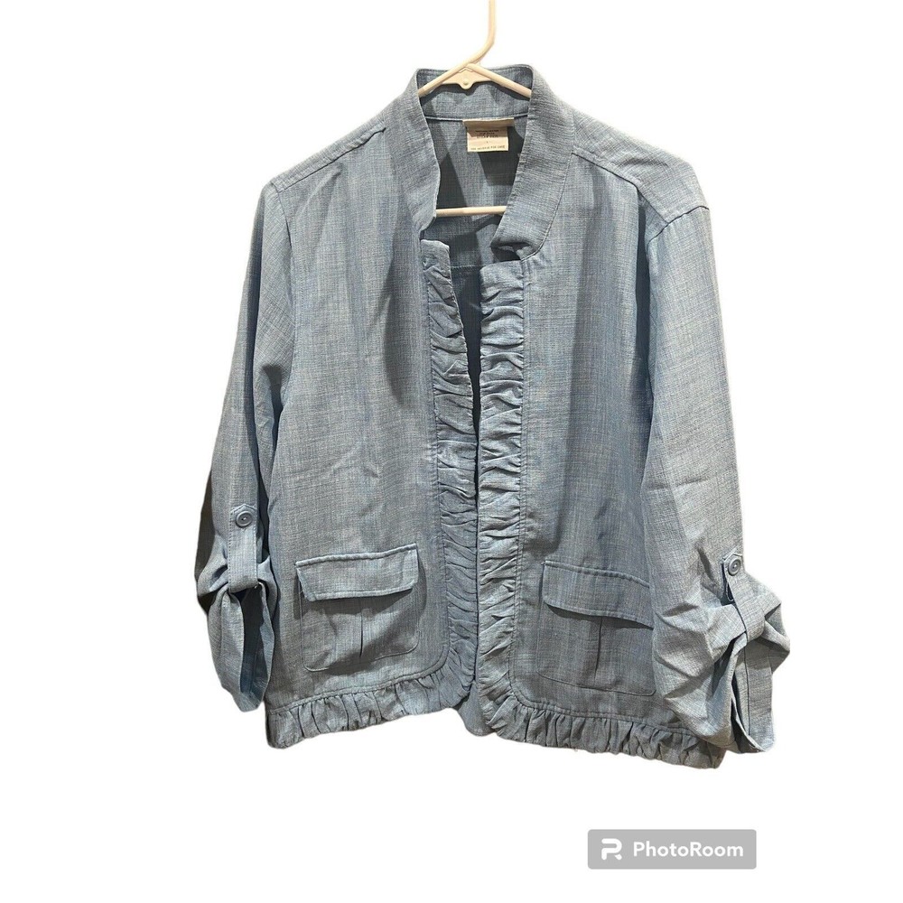Bonworth Women’s Light Blue Dress Jacket Size L